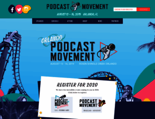 2019.podcastmovement.com screenshot