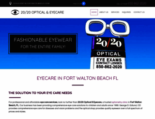 2020opticaleyecare.com screenshot