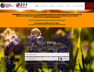 211texas.org screenshot