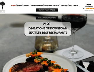 2120restaurant.com screenshot