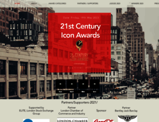 21stcenturyiconawards.com screenshot