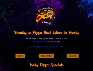 21stcenturypizza.com screenshot