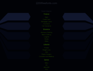 2200freefonts.com screenshot