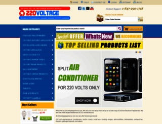 220voltageappliance.com screenshot
