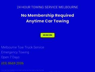 24-hour-towing-service-melbourne.com.au screenshot