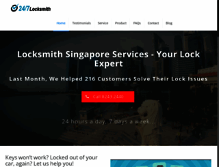 247locksmithsingapore.com screenshot