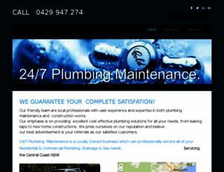 247plumbingmaintenance.com.au screenshot