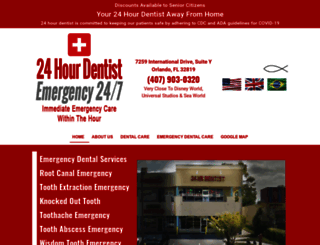 24hourdentistemergency.com screenshot