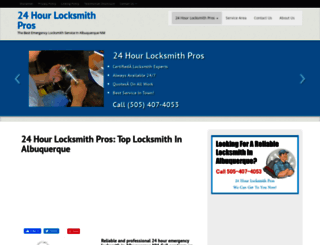 24hourlocksmithalbuquerque.net screenshot