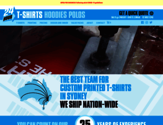 24hourt-shirts.com.au screenshot