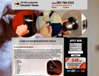 24hrlocksmithhoustontexas.com screenshot