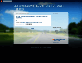 250million-free-visitors.blogspot.com screenshot