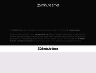 26.minute-timer.com screenshot