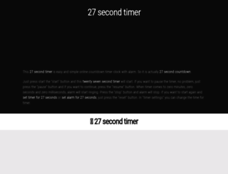 27.second-timer.com screenshot