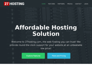 27hosting.com screenshot