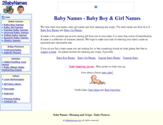 2babynames.com screenshot