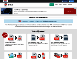 2pdf.nl screenshot
