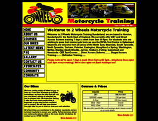 2wheelsmotorcycletraining.co.uk screenshot