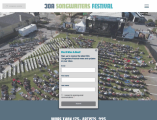30asongwritersfestival.com screenshot