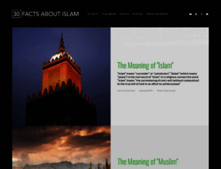 30factsaboutislam.com screenshot