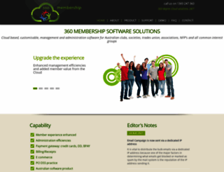 360membership.com.au screenshot