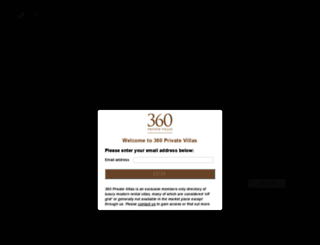 360privatevillas.com screenshot