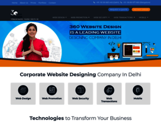 360websitedesign.in screenshot