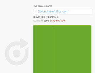 3blsustainability.com screenshot