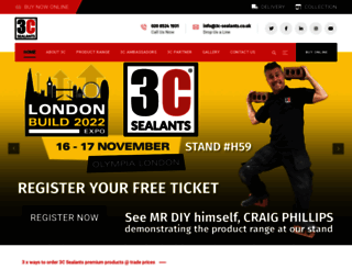 3c-sealants.co.uk screenshot