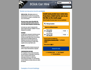 3clickcarhire.com screenshot