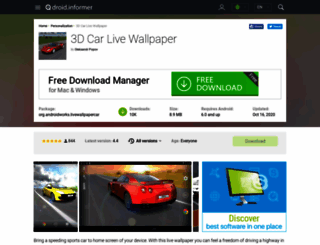 3d-car-live-wallpaper815040.android.informer.com screenshot