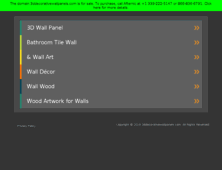 3ddecorativewallpanels.com screenshot