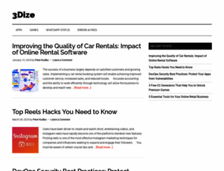 3dize.com screenshot