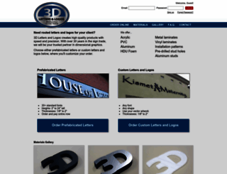 3dlettersandlogos.com screenshot