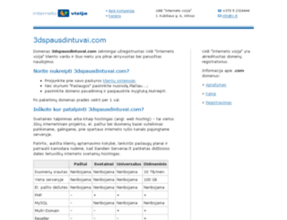 3dspausdintuvai.com screenshot