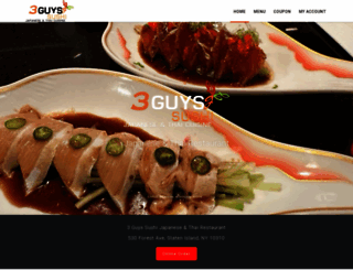 3guyssushi.com screenshot