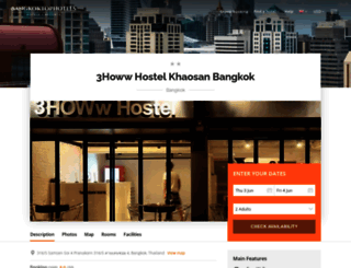 3howw-hostel-khaosan.bangkoktophotels.com screenshot