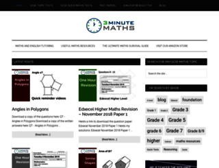 3minutemaths.co.uk screenshot
