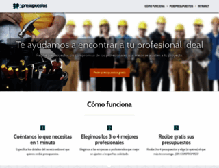 3presupuestos.com screenshot