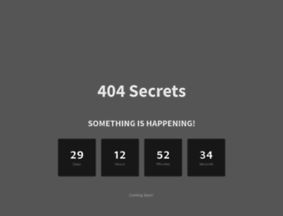 404secrets.com screenshot