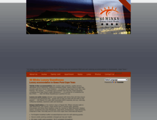 40winksguesthouse.co.za screenshot