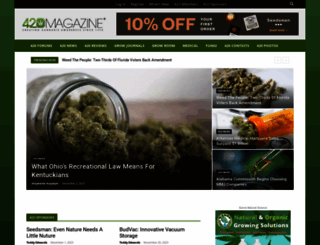 420magazine.co.uk screenshot