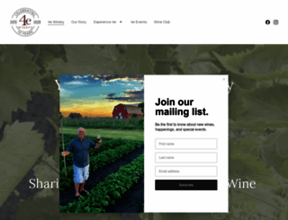 4ewinery.com screenshot