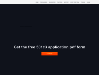 501c3-application.pdffiller.com screenshot