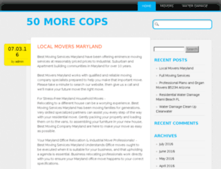 50morecops.org screenshot