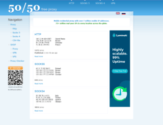 50na50.net screenshot