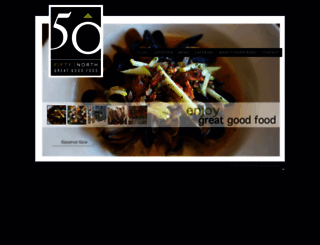 50northrestaurant.com screenshot