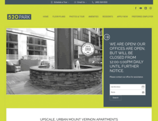 520parkapartments.com screenshot
