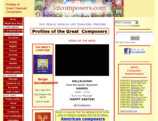 52composers.com screenshot
