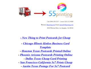 55postcardprinting.com screenshot